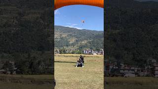 paraglidinginpokhara travel sky paraglidinglove fypシ゚viral [upl. by Zina]