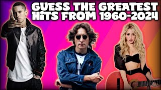 Guess the Song  Greatest Hits FROM EACH YEAR 19602024  QUIZ [upl. by Tram]