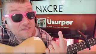 Usurper  NXCRE The Villains Guitar Tutorial Beginner Lesson [upl. by Enaek]