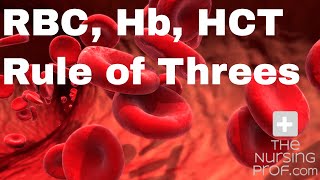 Red Blood Cell Count Hemoglobin and Hematocrit The rule of threes [upl. by Sanferd]