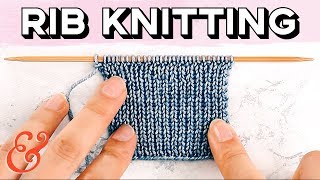 Rib Stitch for Beginners 1x1 and 2x2 Rib [upl. by Ronacin]