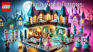 LEGO Wicked Glinda amp Elphabas Dormitory Set 75683  Buildable Dollhouse for Fans of Oz [upl. by Nwavahs]