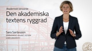 Den akademiska textens ryggrad [upl. by Richmound]