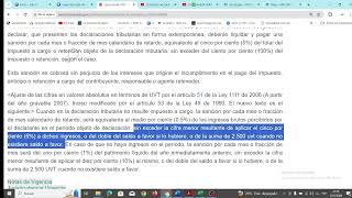 ✅SANCION POR EXTEMPORANEIDAD POR INGRESOS DEL PERIODO CON EJERCICIO PRACTICO [upl. by Stephenie]