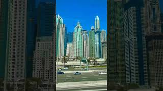 Dubai Marina  Marina Tour  Near Palm Jumeirah travel dubai trending shorts video tourism [upl. by Orecic]