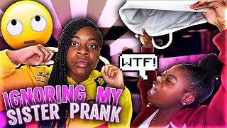 IGNORING MY SISTER FOR 24 HOURS PRANK [upl. by Ahsiei]