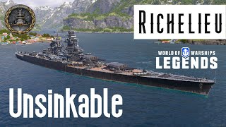 Richelieu  Unsinkable  World of Warships Legends [upl. by Sigrid]