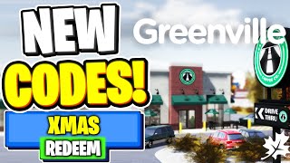 NEW ALL WORKING CODES FOR Greenville IN DECEMBER 2023 ROBLOX Greenville CODES [upl. by Senaj]