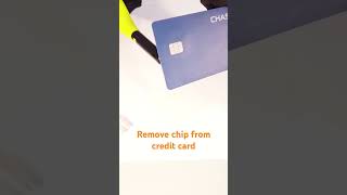 Remove chip from credit card [upl. by Dranal675]