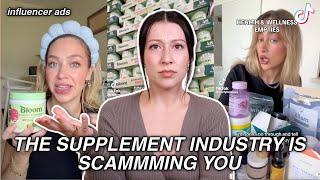 The Supplement Industry is SCAMMING YOU Influencer ads Predatory claims etc [upl. by Sylvan]