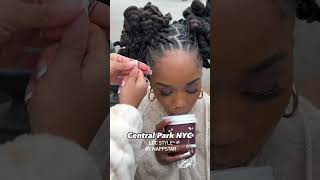 Super Cute Pipe Cleaner Style at Central Park NYC✨🥰 book appointment now wwwNappStarcom locs [upl. by Geiss]