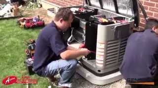 Generac 22 kW Standby Generator Installation by Aplus Air Systems Inc [upl. by Cly813]