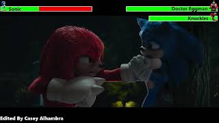 Sonic vs Knuckles First Fight with healthbars [upl. by Ashwin]