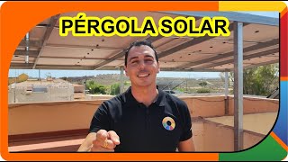 👉Cómo instalar PÉRGOLA SOLAR fotovoltaica para autoconsumo en una terraza caso real y TRUCOS🧡 [upl. by Vitalis523]