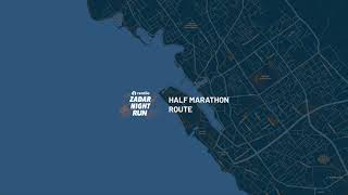 Rentlio Zadar Night Half Marathon Route 2024 [upl. by Teak]