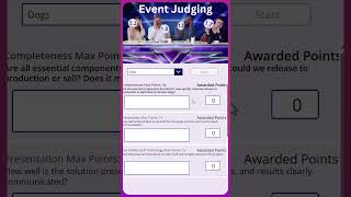 Example Event Judging App powerapps [upl. by Fabiolas795]