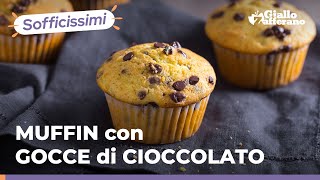 MUFFIN con GOCCE di CIOCCOLATO  SOFFICI e GOLOSI impossibile resistere😍🤤🍫 [upl. by Arymat]