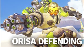 OVERWATCH 2 ORISA DEFENDING POINT KILLS ENEMY TEAM [upl. by Arretnahs]