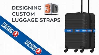 Custom luggage straps  Design personalized luggage straps online  Lanyard Market [upl. by Erickson]