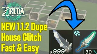 NEW 112 duplication glitch using house exploit FAST and EASIEST method Zelda Tears of the Kingdom [upl. by Ludwog]