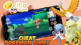 CITRA MMJ ANDROID  APRENDA USAR CHEAT POKEMON SHINY [upl. by Braun]