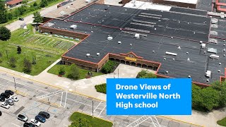 Drone views of Westerville North High School [upl. by Ennahoj]