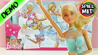 Adventskalender 2017 BARBIE  mit Puppe und 5 Outfits für Tierärztin Ski laufen Eisprinzessin [upl. by Zeus745]