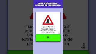 Quiz patente B Argomento Segnali Di Precedenza [upl. by Sergei]