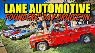 Car Show in Watervliet Michigan  Lane Automotive Founders Day CruiseIn  Part 1 [upl. by Hafeenah892]