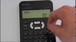 How to Convert Between Degrees Radians and Gradians Using A Sharp EL 531 Calculator [upl. by Walls]