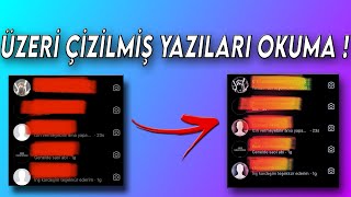 ÜSTÜ ÇİZİLEN YAZILARI OKUMA  Telefondan ve Çok kolay [upl. by Goober377]