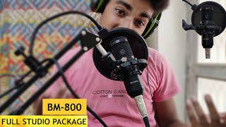 BM 800 Condenser Microphone Setup  Full Review  Unboxing Setup Audio Tests  HACKER Rh [upl. by Alisun899]