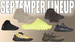 YEEZY SEPTEMBER 2021 LINEUP amp RELEASE DATES 350 V2 LIGHT W or L [upl. by Jobyna926]