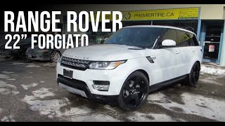 2015 RANGE ROVER SPORT 22quot FORGIATO BULLONE 5 DONE BY PREMIERTIRECA [upl. by Issirk]