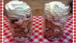 Valentine Mason Jar Desserts  Noreens Kitchen [upl. by Lletnom]