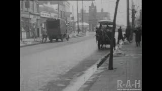 1950s rare video of Erith Bexleyheath Bexley Welling A2 Vickers factory entrance buses cars [upl. by Rosabella196]