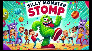 Silly Monster Stomp Lyrics  HappyBeats4kids  Nursery Rhymes amp Children Music trending beats [upl. by Nagy]