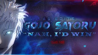 Nah Id Win  Gojo AMV Edit 4K🤞🏻🟣♾️ [upl. by Eittel]