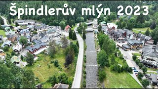 Špindlerův Mlýn 🇨🇿 Spindlermühle  Szpindlerowy Młyn  Summer 2023  DJI Mavic 3 [upl. by Kcirret]