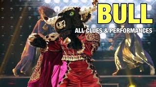 The Masked Singer Bull All Clues Performances amp Reveal [upl. by Rehtnug]