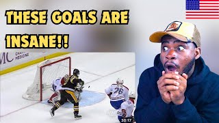 American Reacts to The Best NHL Goals of All Time For The First Time [upl. by Wavell754]