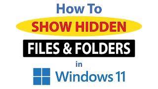 How To Show Hidden Files And Folders In Windows 11 2024 [upl. by Aillicec]