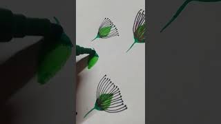 Green leaves illustrations kasturisongarijitsinghartpaitingyoutubeshorts [upl. by Ahsym234]