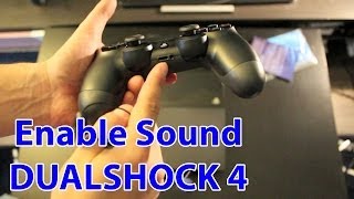 How To Enable Sound On The PS4 Controller And Use Headphones  PlayStation 4 Tips [upl. by Tamsky]