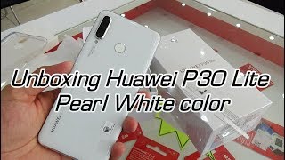 Unboxing Huawei P30 Lite Pearl White color [upl. by Gaivn]