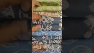 Bangladeshi Saree।Vegetable dye batik saree।Cotton Batik Saree viralvideo batiksuits evazmart [upl. by Tarrant809]