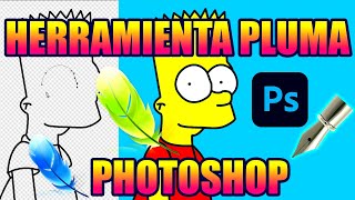 Trazar Lineas con la Herramienta PLUMA en Photoshop [upl. by Dahlstrom771]