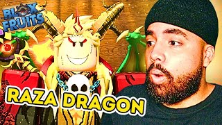 REACCIONÉ A LA NUEVA RAZA DRAGON  BLOX FRUITS [upl. by Diao]