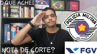 PROVA PMSP 2024 FGV  O QUE ACHEI [upl. by Araht219]