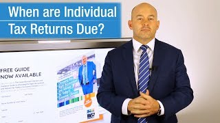 When Are Tax Returns Due for Individuals in Australia [upl. by Meisel]